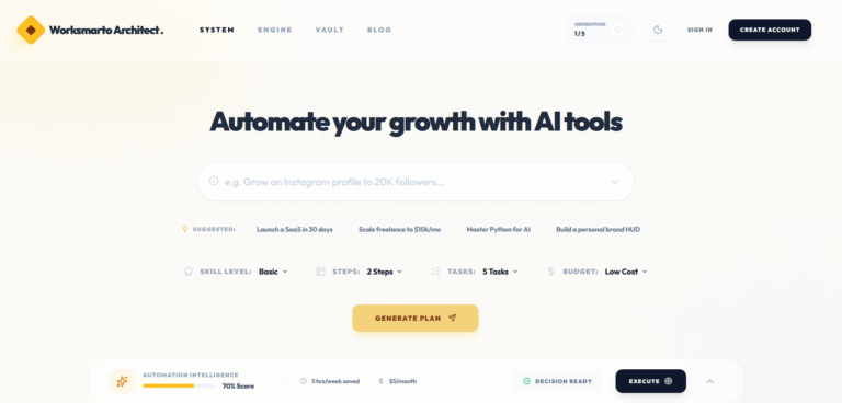 Free AI Workflow Generator From My Solo Founder Startup — Here’s What It Actually Does